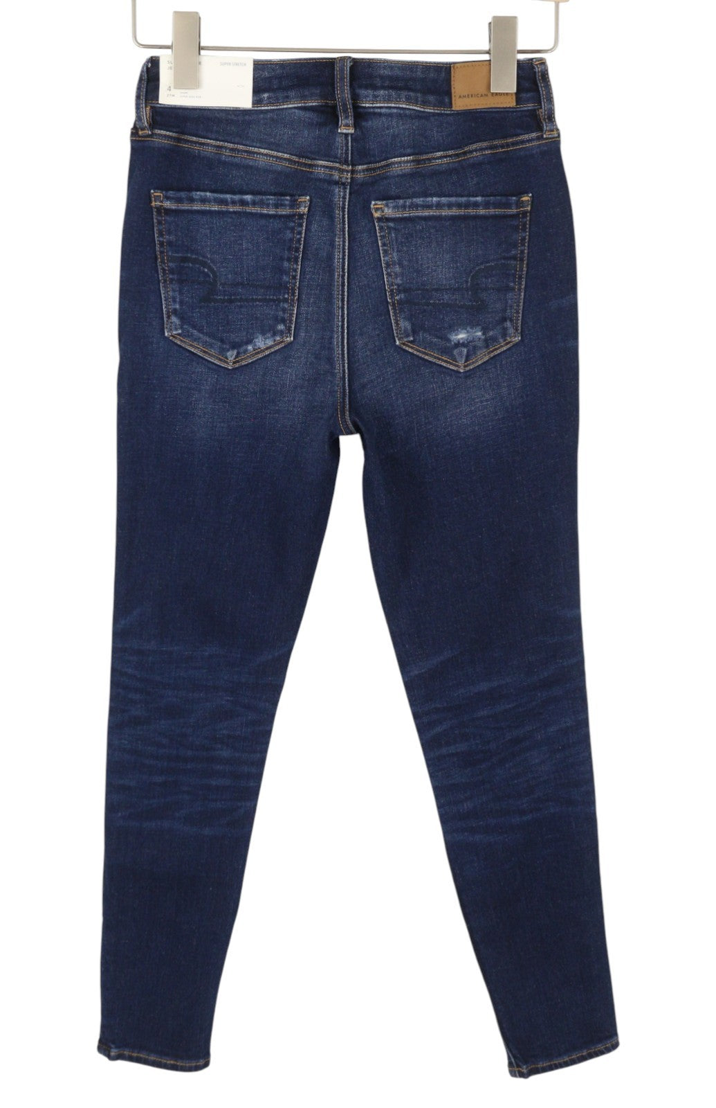 AMERICAN EAGLE OUTFITTERS Super Hi-Rise Jegging Women Jeans W27 Patches Stitches