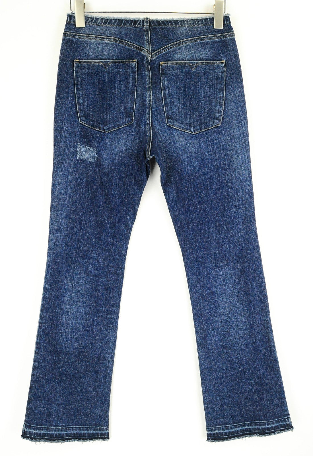 DIESEL De-Doras 084MC Women Jeans W27 Patched Distressed Cropped Flared Denim
