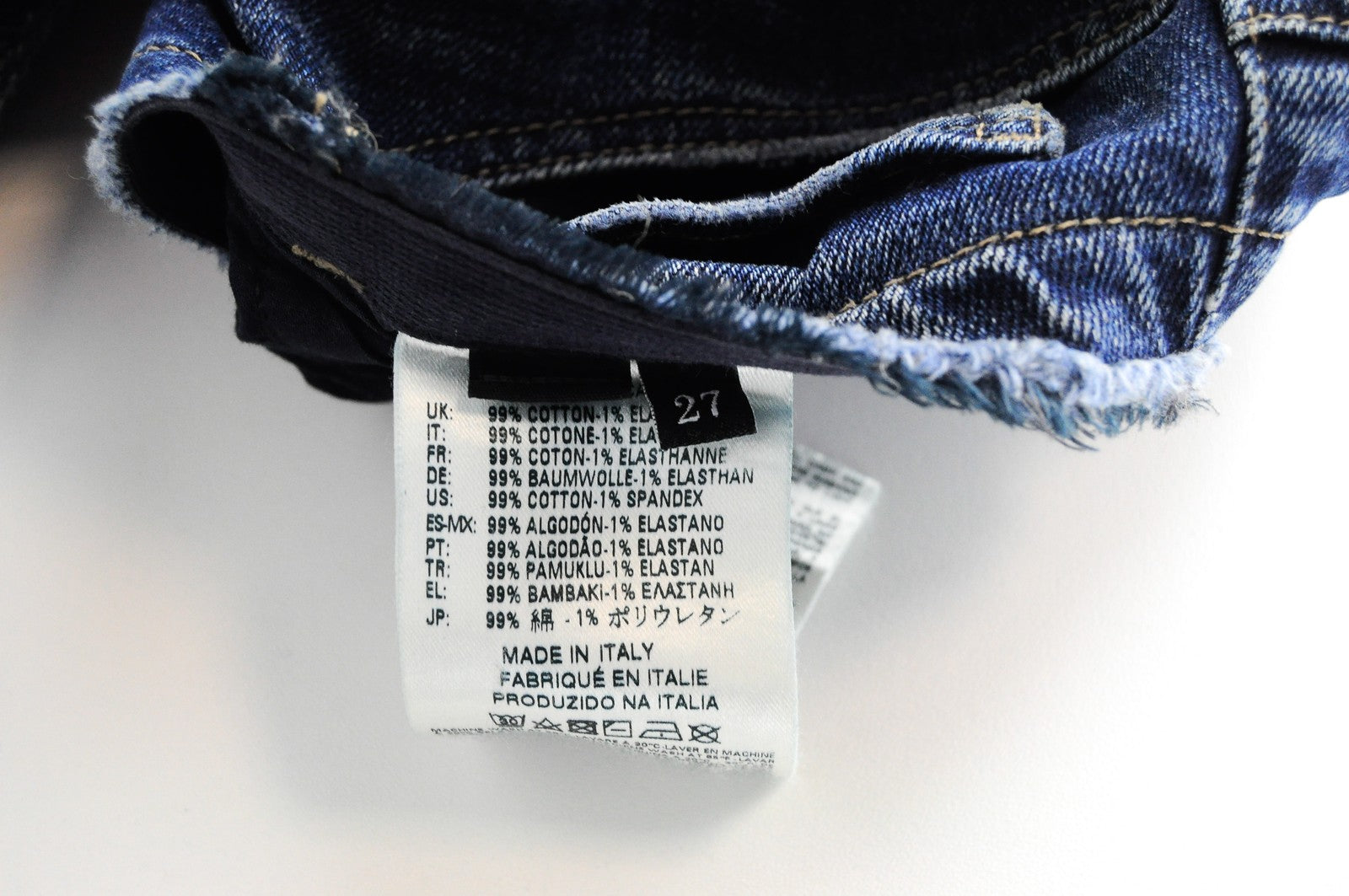 DIESEL De-Doras 084MC Women Jeans W27 Patched Distressed Cropped Flared Denim