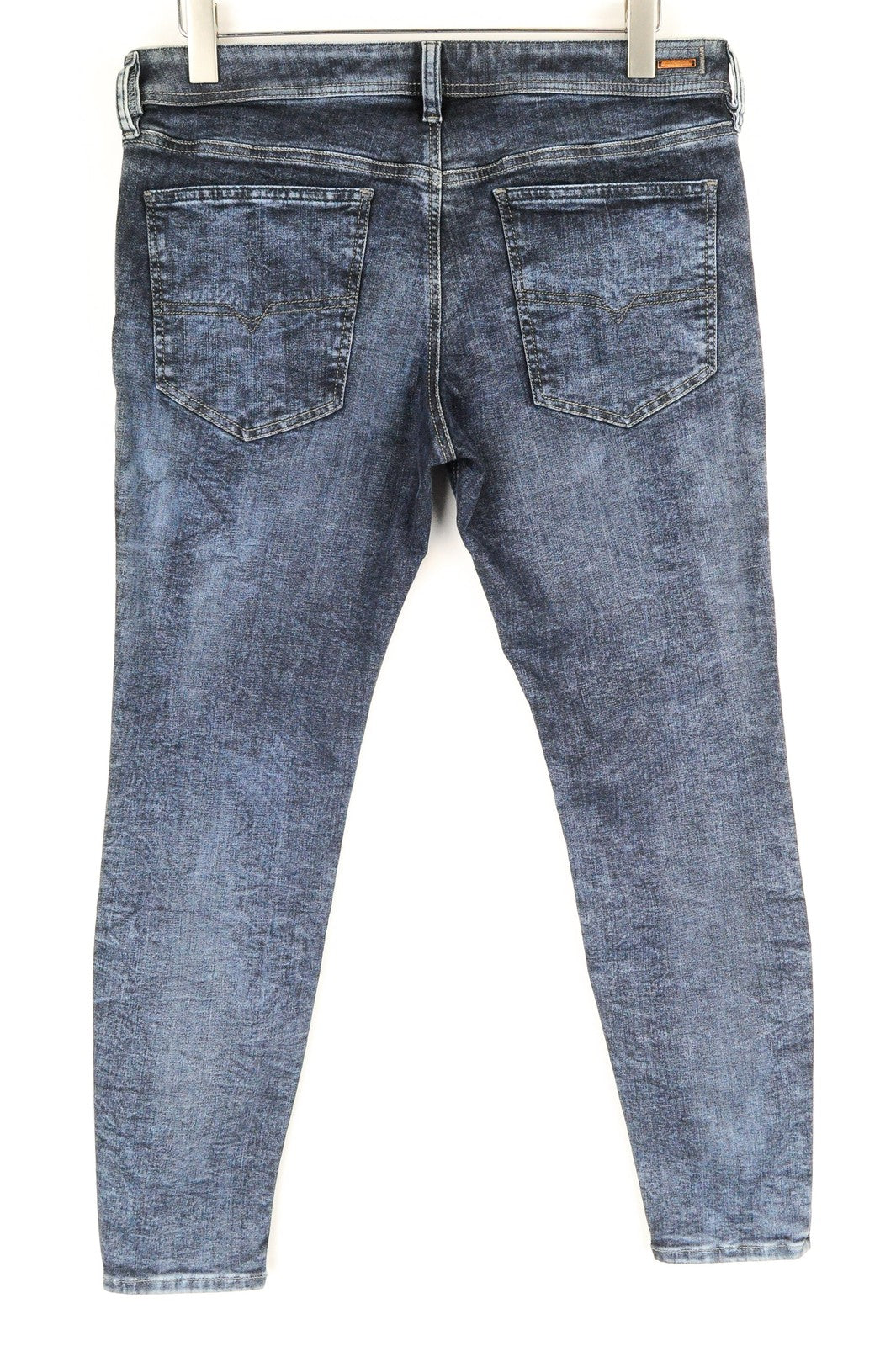 DIESEL Stickker 0687M Men Jeans W34/L30 Super Slim Skinny Fit Stone Blue Denim