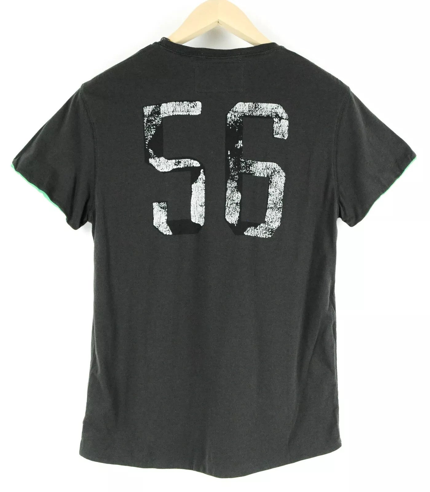 SCOTCH & SODA Ams Couture Men T-Shirt S Brown Green Short Sleeved Pure Cotton