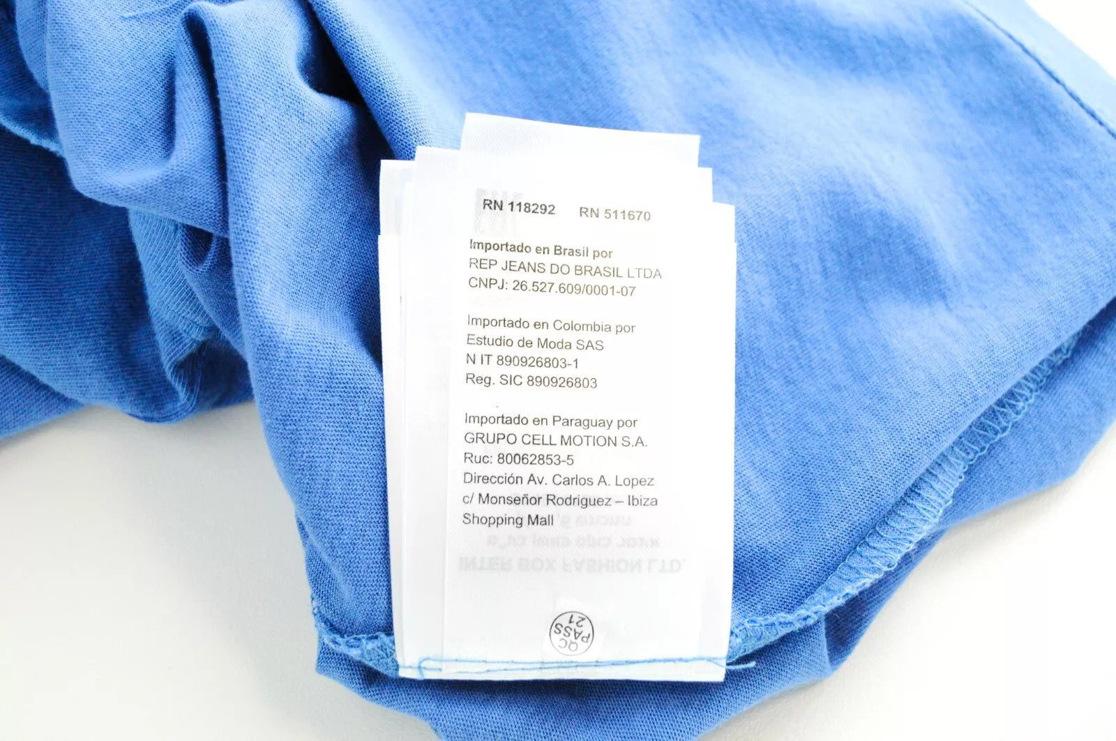 REPLAY Men T-Shirt S Blue Casual Cotton Short Sleeved Ripped Logo Pullover