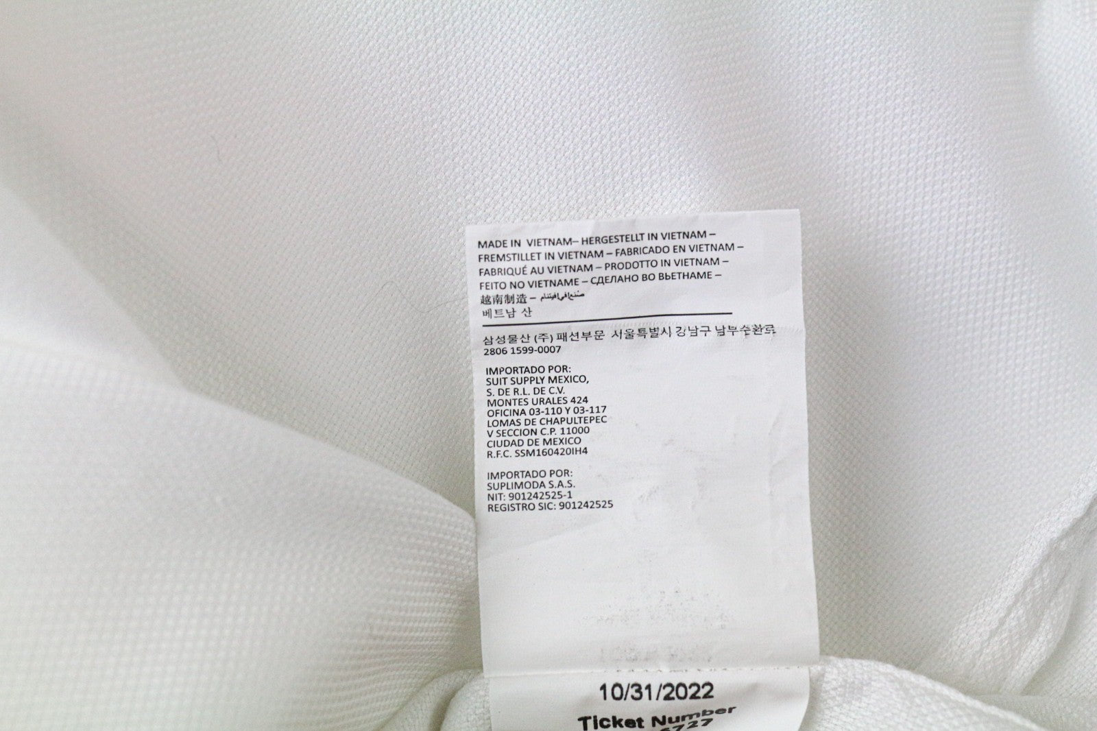 „SUITSUPPLY Traveller“ vyriški formalūs marškinėliai, 40 dydžio, ploni, balti, grynos medvilnės, ilgomis rankovėmis 