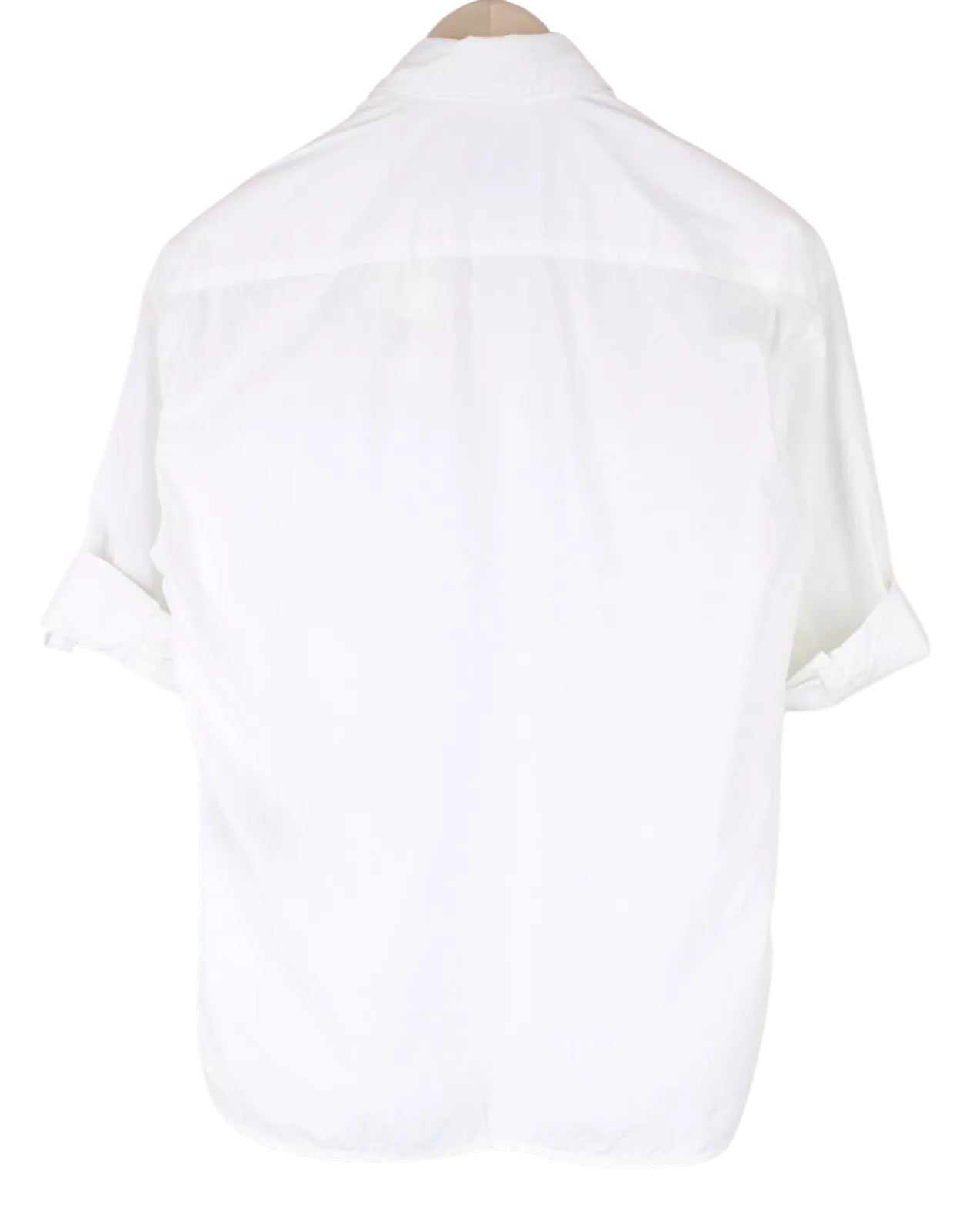 SCOTCH & SODA Ams Couture Men Shirt S Anti Fit White Pure Cotton 3/4 Sleeved