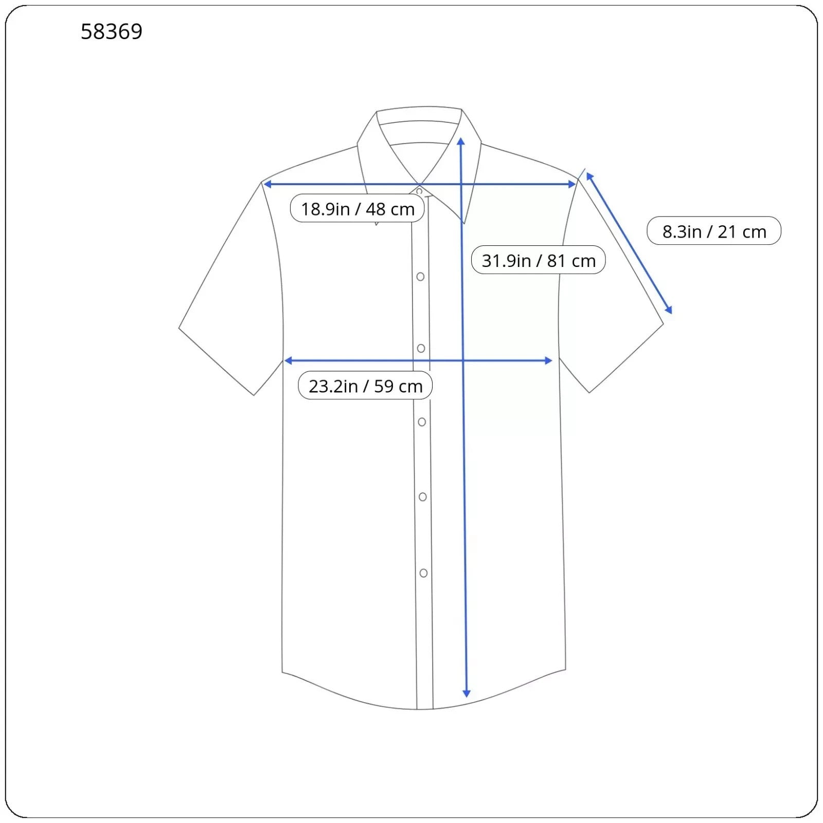 SCOTCH & SODA Ams Couture Men Shirt 2XL Blue Pure Cotton Short Sleeved Collared
