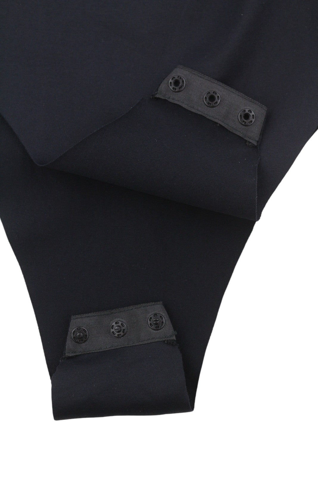 DESIGUAL Body Flower Women Bodysuit M Black Slim Fit Off-Shoulders Frill