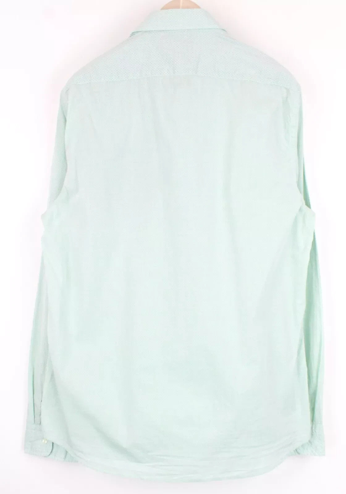 SCOTCH & SODA Ams Couture Men Shirt 2XL Greenish Blue Pure Cotton Dot Patterned