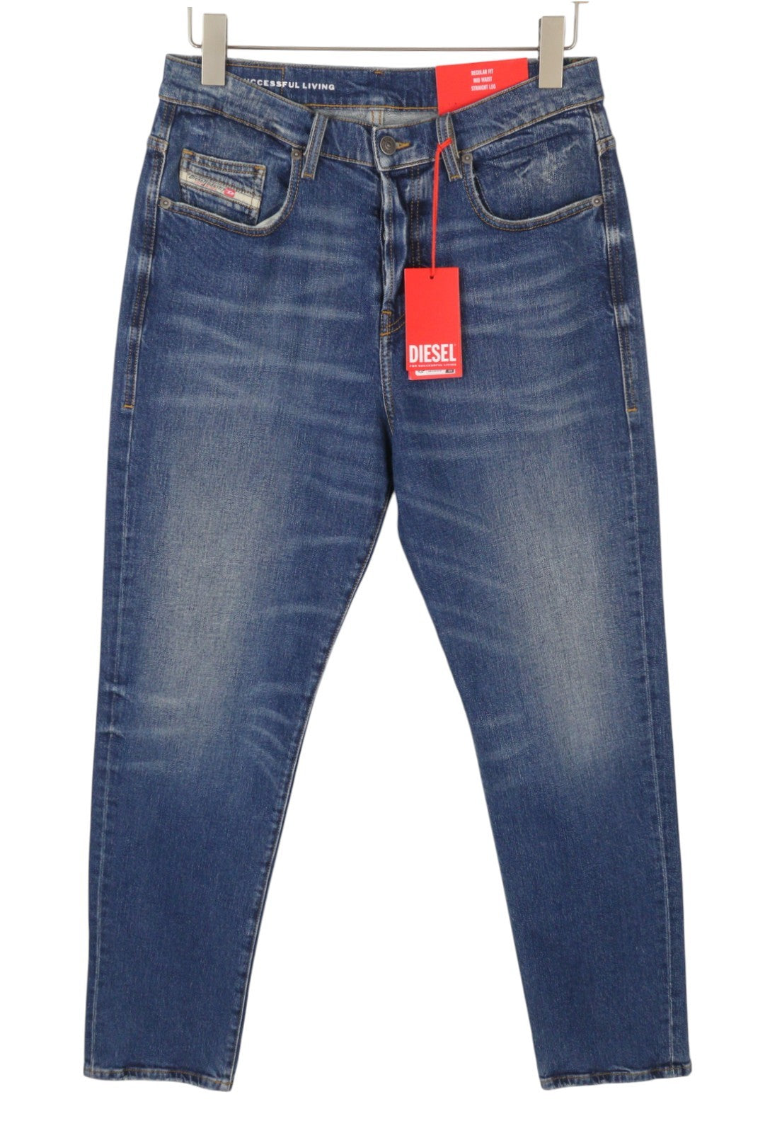 DIESEL 2020 D-Viker 007L1 Men Jeans W30/L32 Regular Fit Straight Leg RRP352