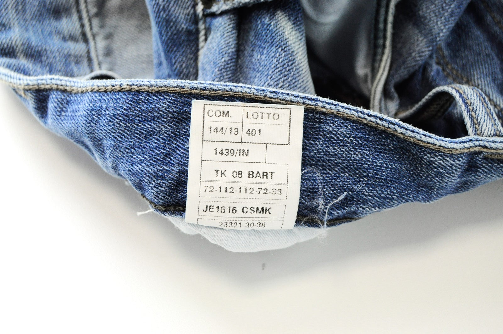 TAKESHY KUROSAWA Men Jeans W32 Slim Fit Light Blue Washed Distressed Cotton_