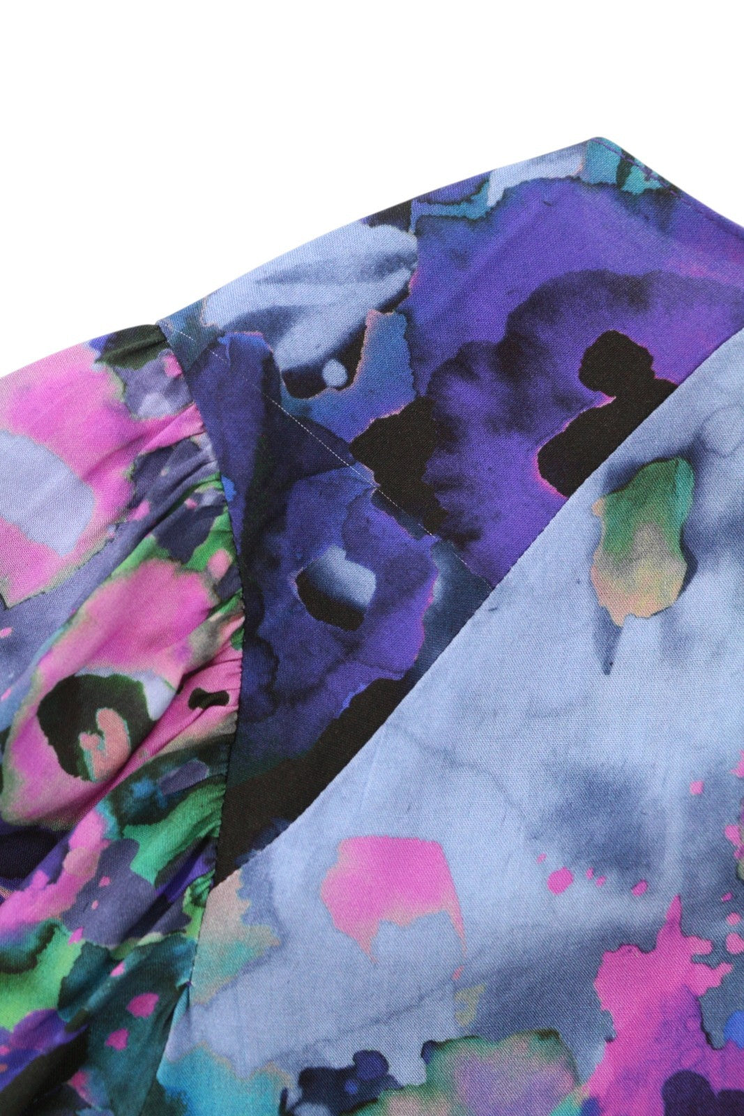 DESIGUAL Blus Cairo Rep Women Blouse XS Colourful Floral Print Long Sleeve