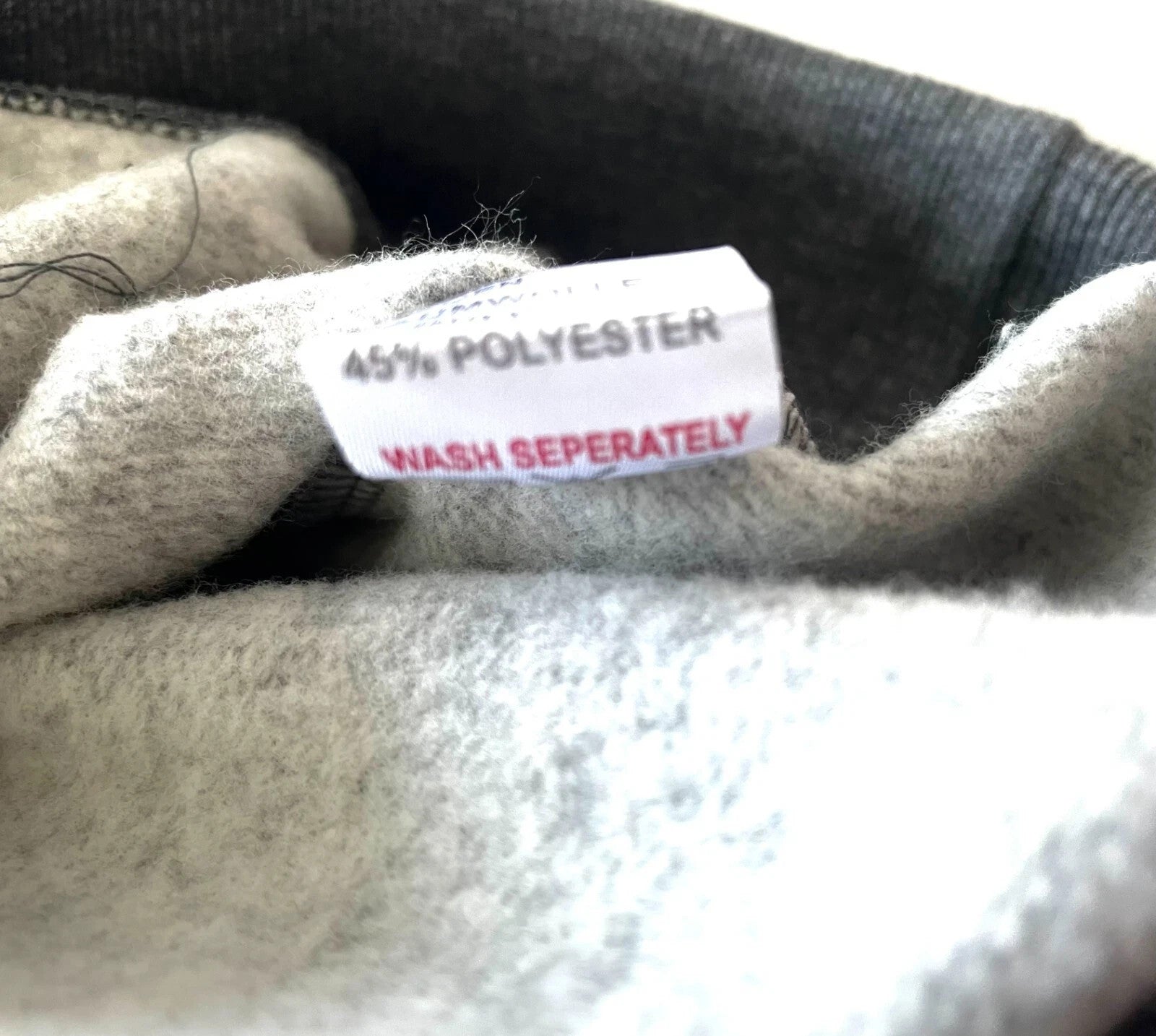GOOD GENES Men Sweatshirt M Pure Cotton Embroidered Mid-Grey Crew Neck Melange