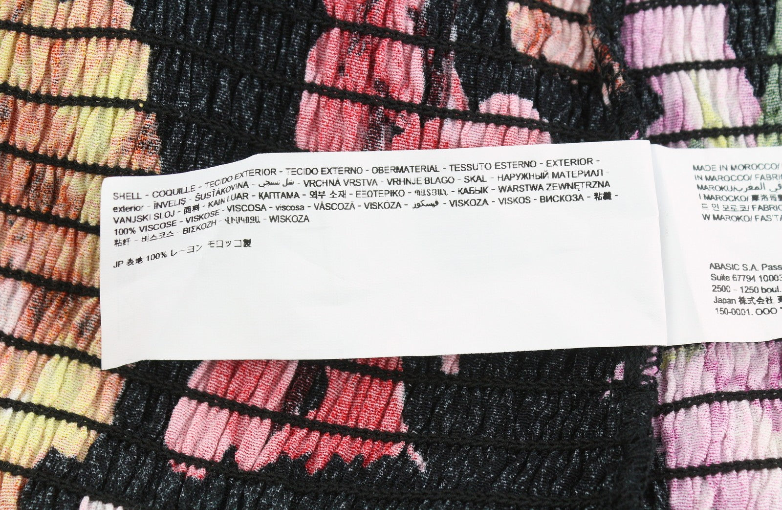 DESIGUAL Blus Rosa Women Blouse L Colourful Floral Print Cropped 3/4 Sleeves