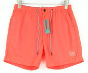 SCOTCH & SODA Ams Couture Men Swimwear ~W31 Neon Red Logo Summer Beach Trunks