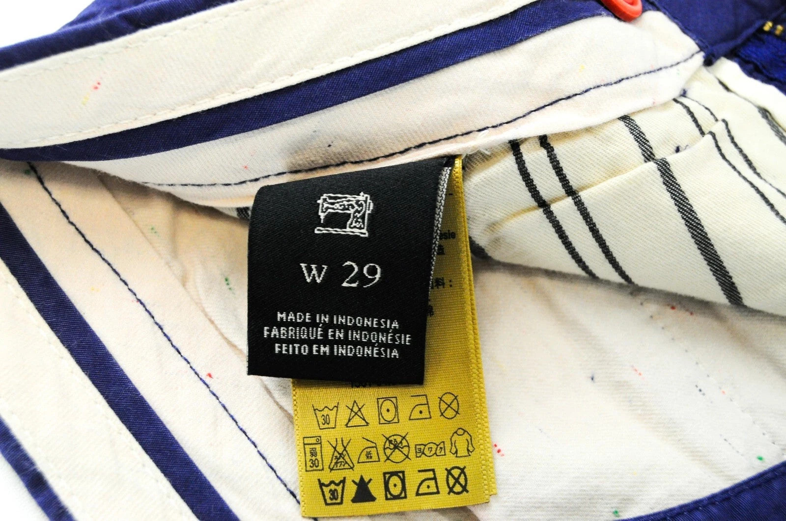 SCOTCH & SODA Ams Couture Men Shorts W29 Blue Pure Cotton Summer Slit Pockets