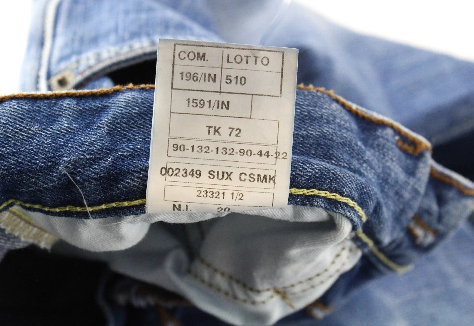 TAKESHY KUROSAWA Men Jeans W30 Distressed Painted Button-Fly Slim Denim Blue