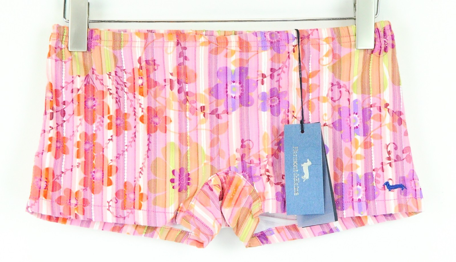HARMONT & BLAINE Acqua Men Swimwear W27 Pink Striped Flower Beach Trunks