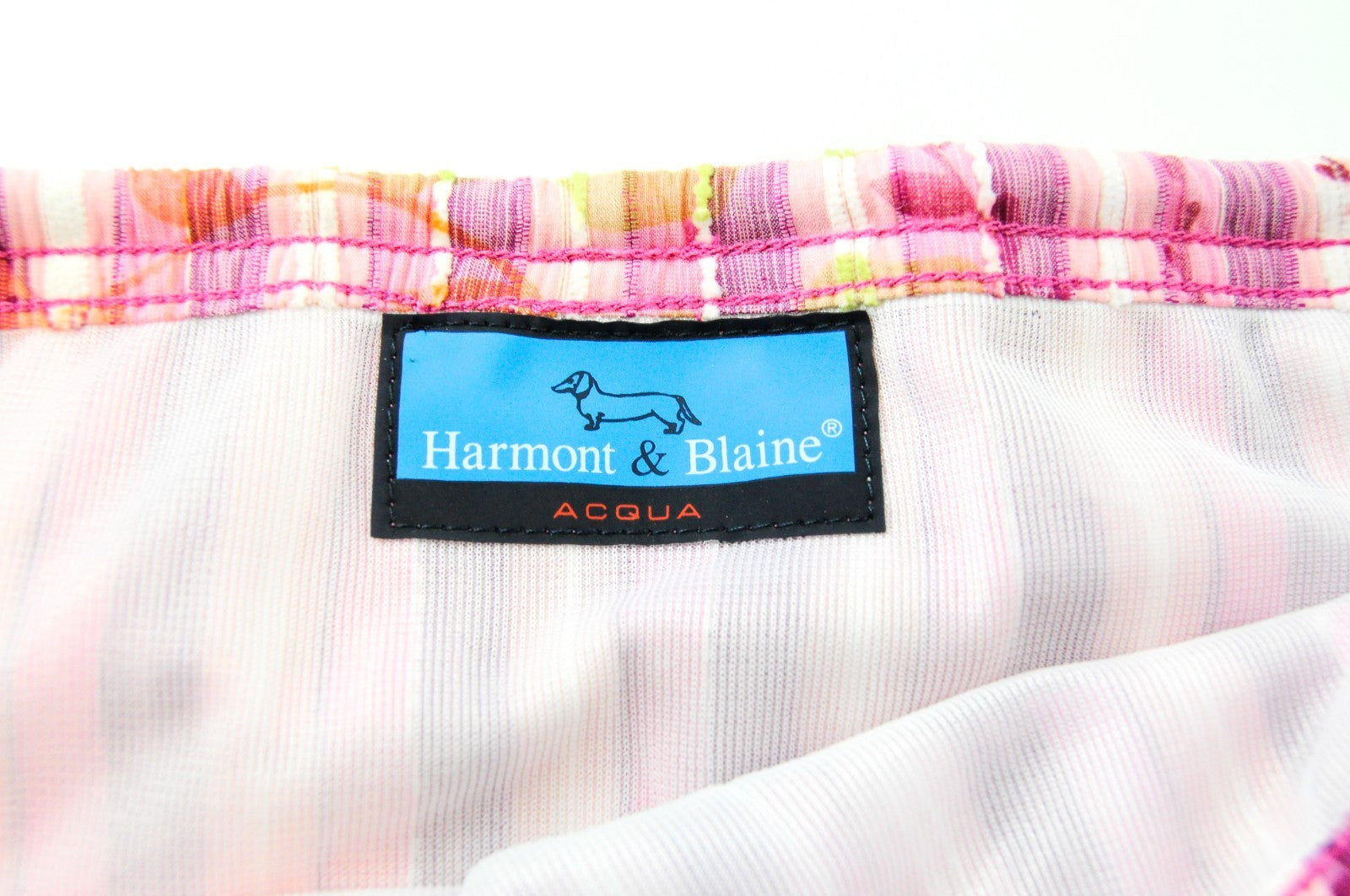 HARMONT & BLAINE Acqua Men Swimwear W27 Pink Striped Flower Beach Trunks