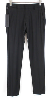 ANTONY MORATO Bonnie Men Trousers 44/30 Black Slim Fit Pleated Wool Blend