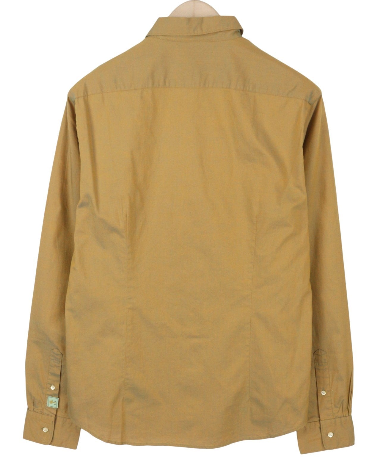 SCOTCH & SODA Men Shirt M Brown Holographic Effect Button-Up Casual