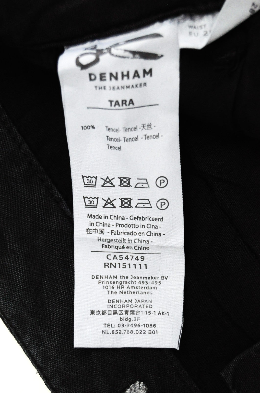 DENHAM Tara Women Trousers W25/L28 Grey Multi Pocket Casual Zip-Fly