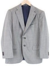 SUITSUPPLY Lazio Men Blazer UK46S Pure Wool Super 120's Grey Classic Lined