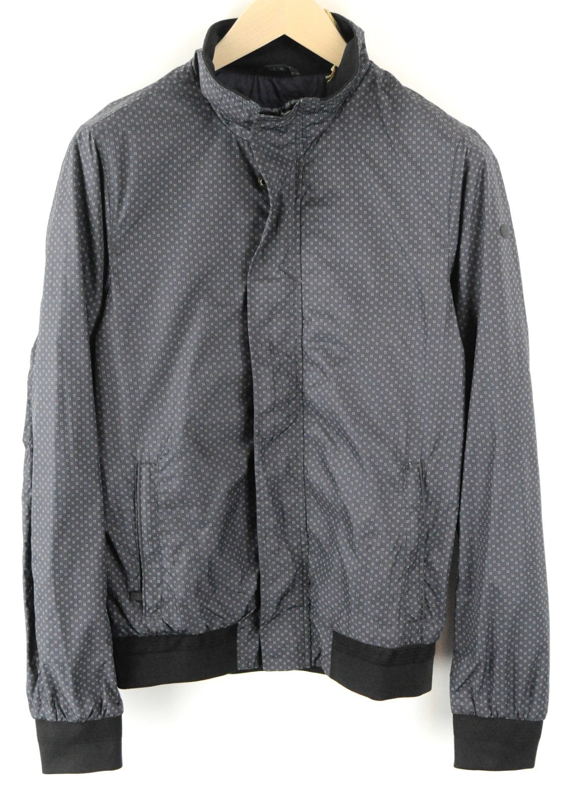 SCOTCH & SODA Ams Couture Men Jacket S Grey Patterned Lightweight Long Sleeved