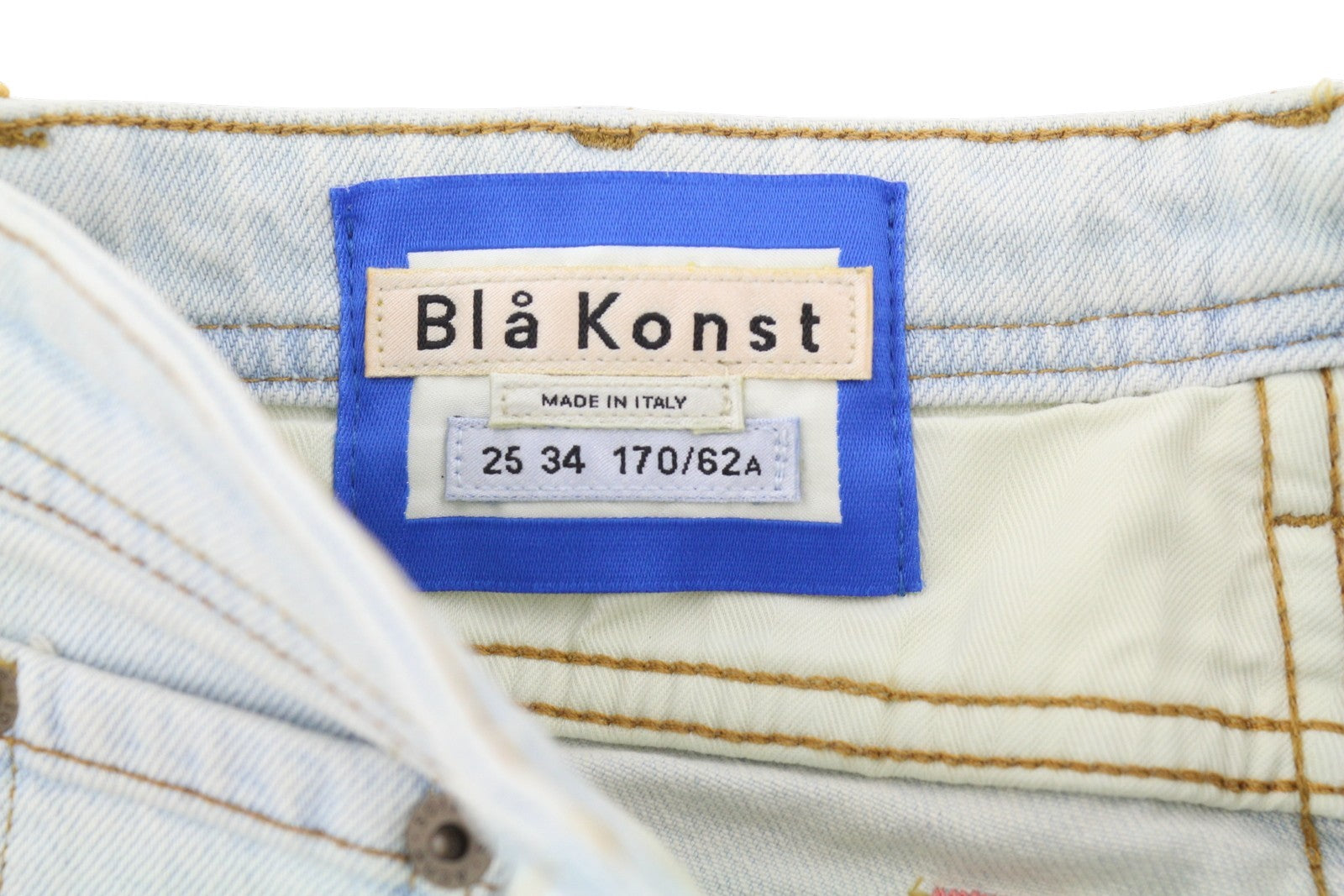 ACNE STUDIOS Bla Konst South LT Blue Women Jeans W25/L34 Blue Faded Slim Fit