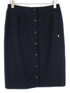 Navy Wool Skirt