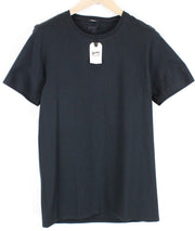 DENHAM Tubular Men T-Shirt S Black Pure Cotton Short Sleeved Basic Pullover