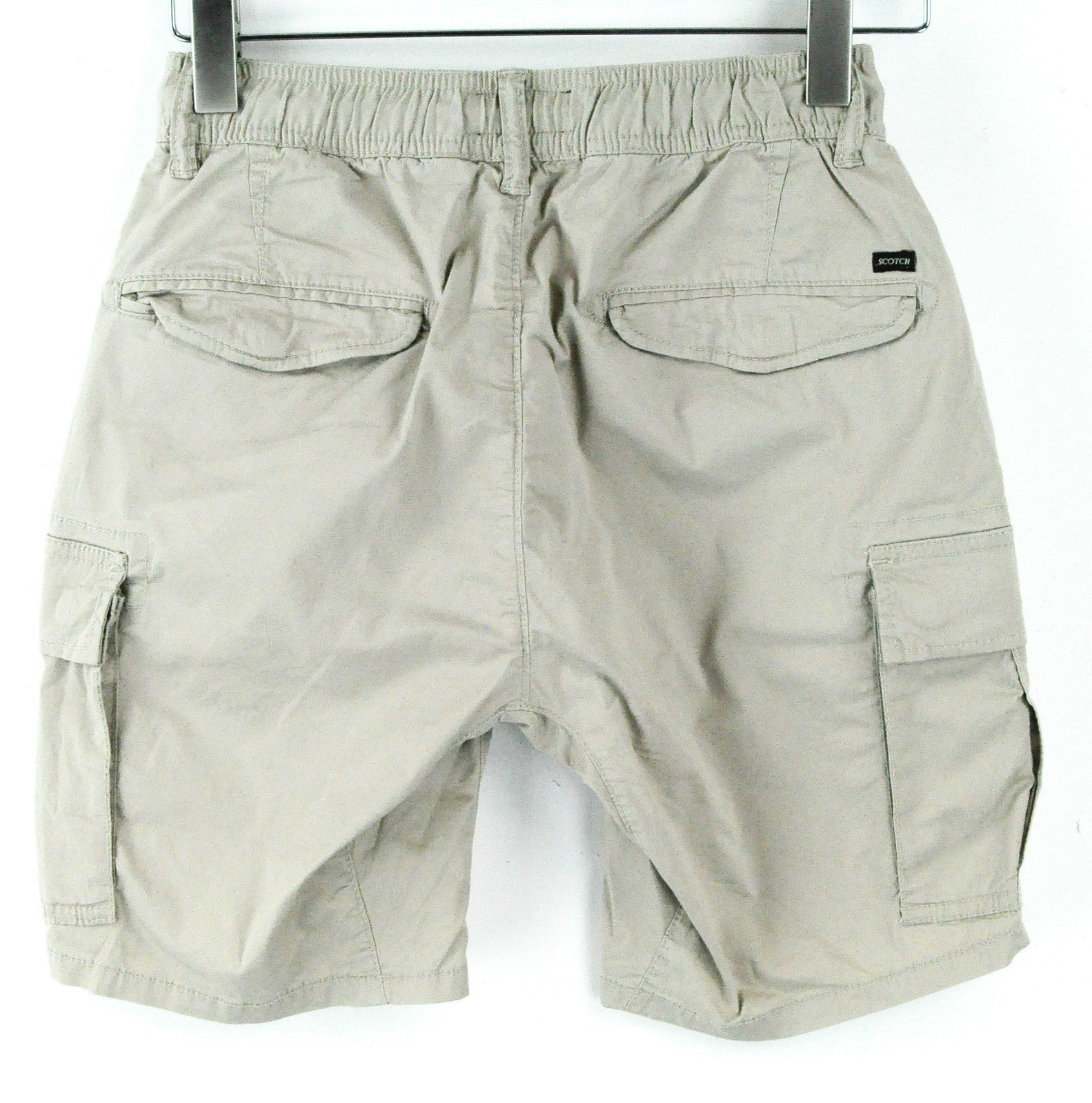 SCOTCH & SODA Ams Couture Men Shorts W28 Grey Cotton Stretch Multi Pocket Cargo