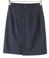 Navy Wool Skirt