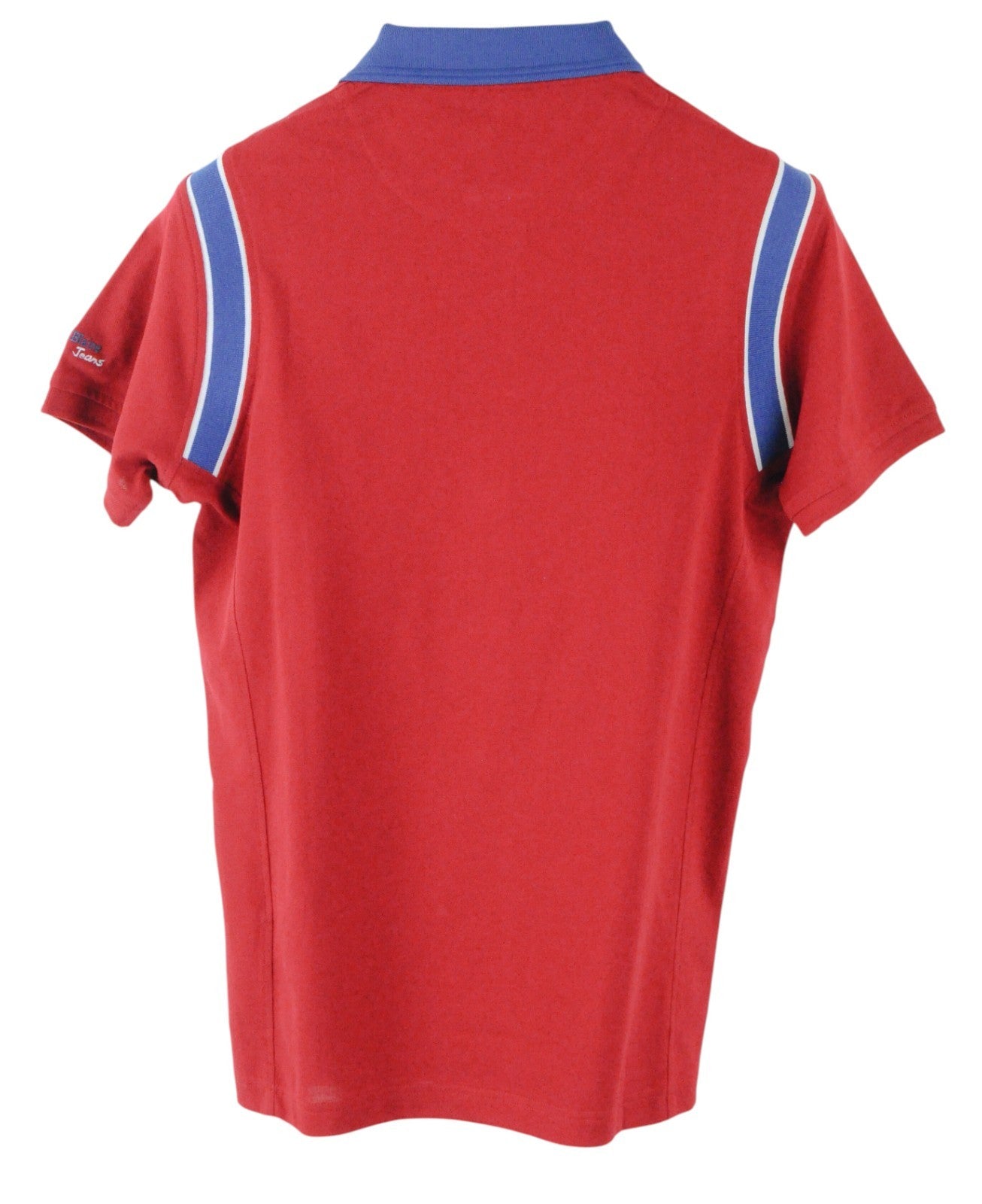 HARMONT & BLAINE Men T-Shirt XL Red Pure Cotton Short Sleeve Collared Logo Polo