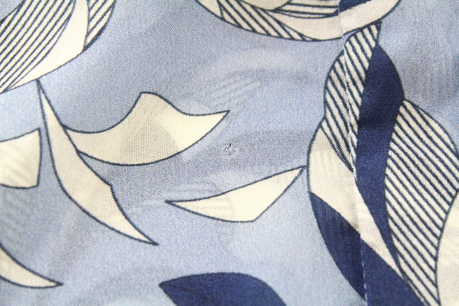 SUISTUDIO Charles Women Shirt UK6 Blue Silk Patterned Lightweight Long Sleeved