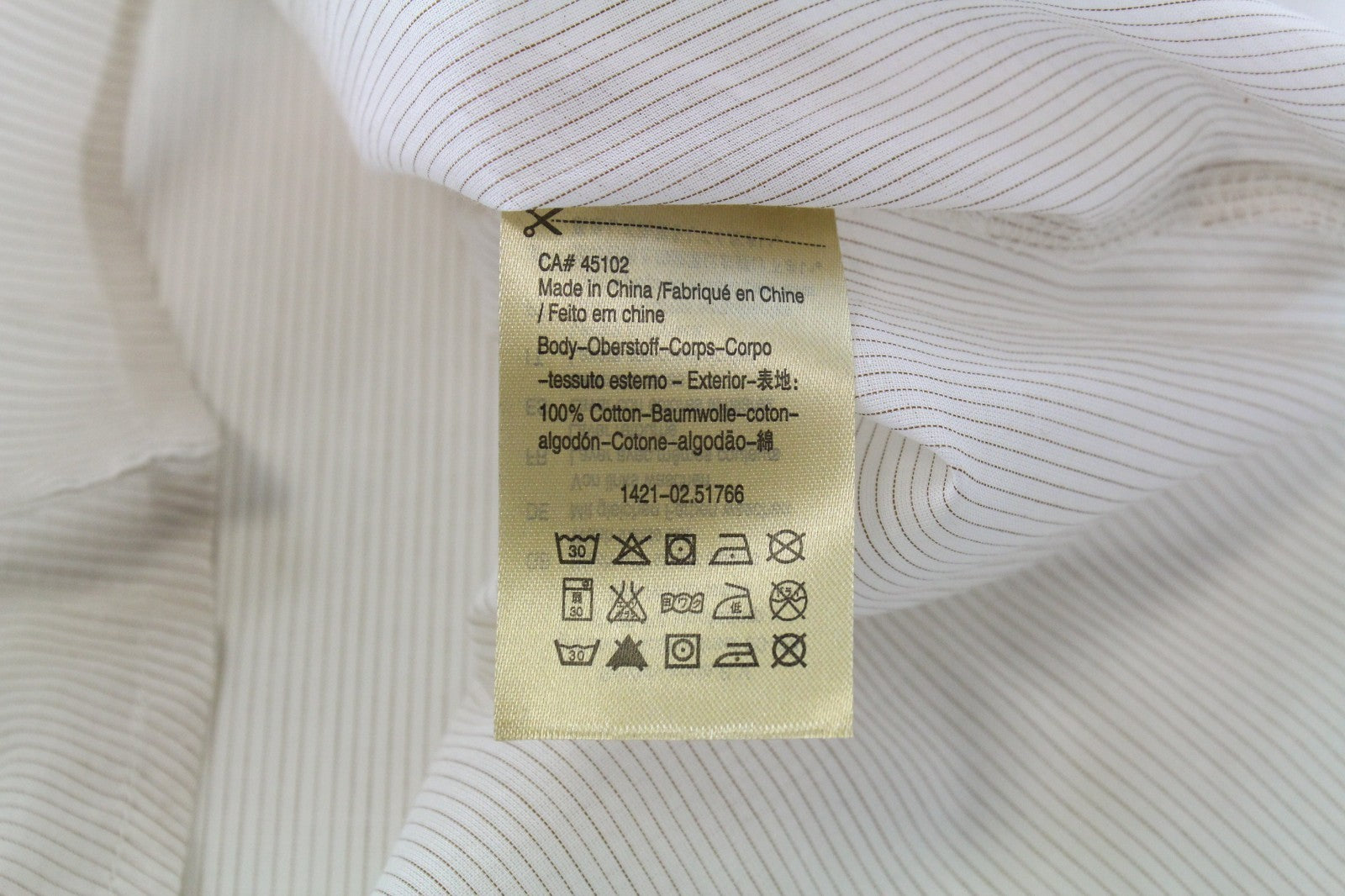 MAISON SCOTCH Women T-Shirt S Beige Pure Cotton Sleeveless Striped Round Neck