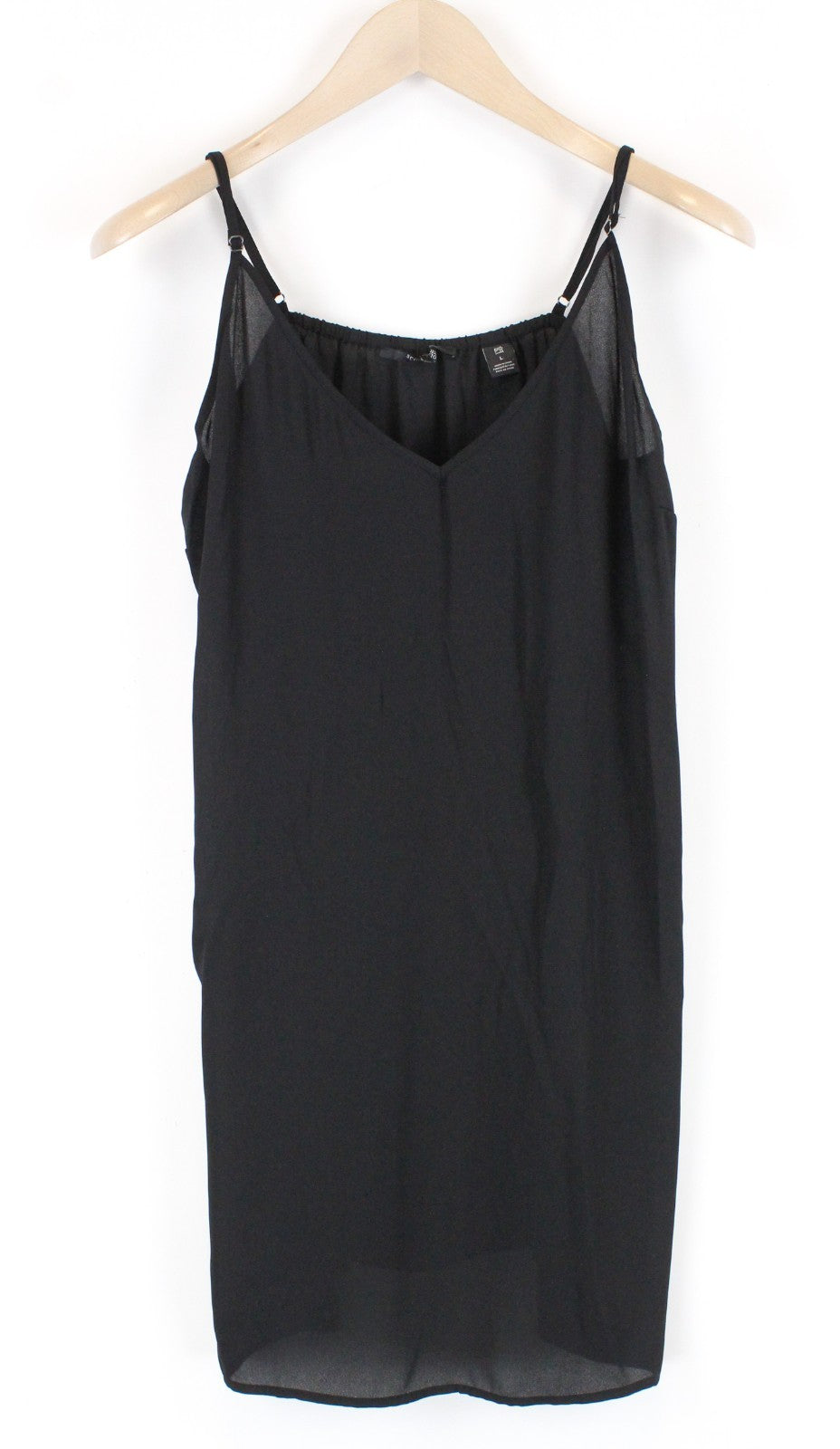 MAISON SCOTCH Women Dress L Black Long Sleeved 2in1 Layered Pocketed Pull On