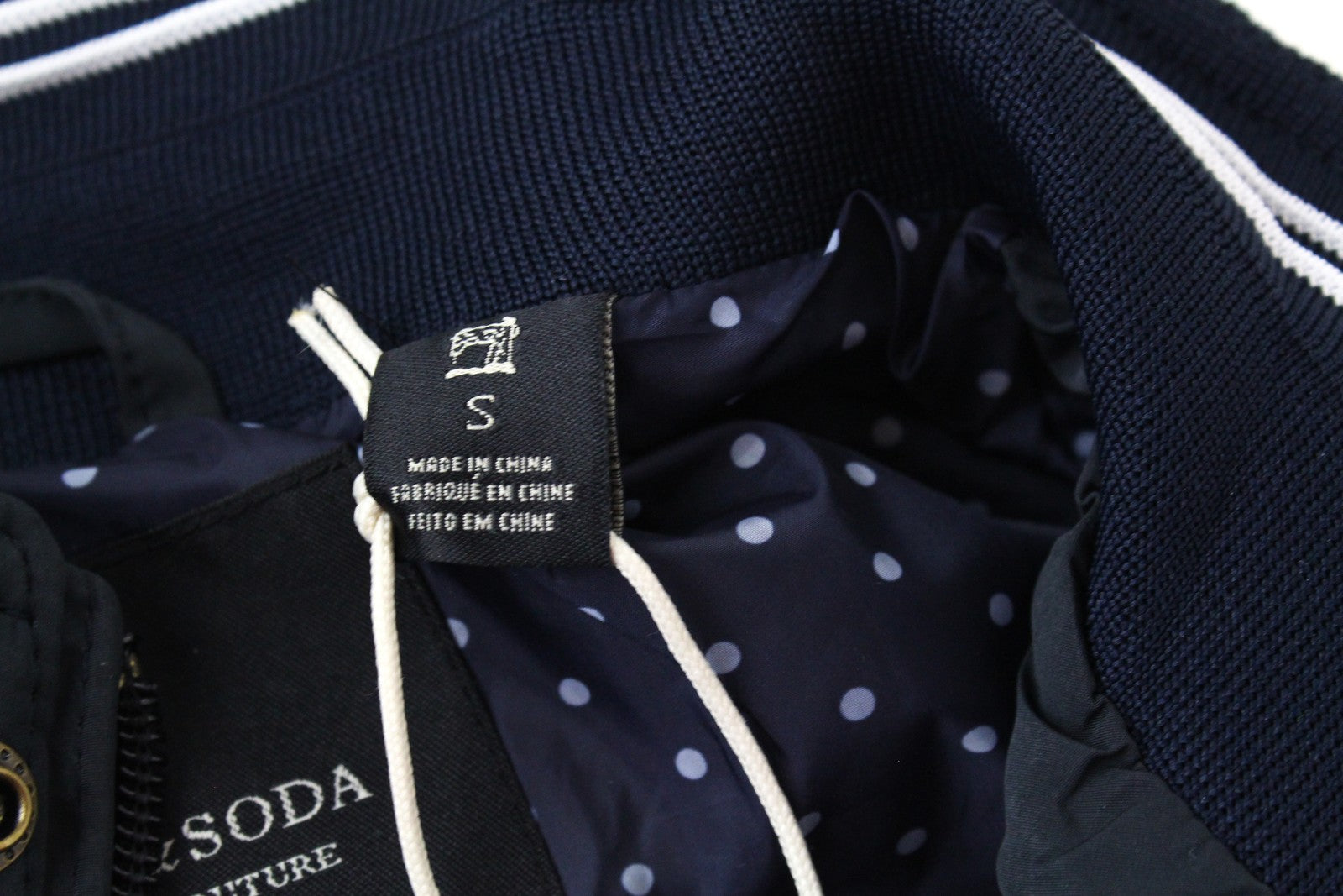 SCOTCH & SODA Ams Couture Men Jacket S Navy Lined Lightweight Long Sleeved