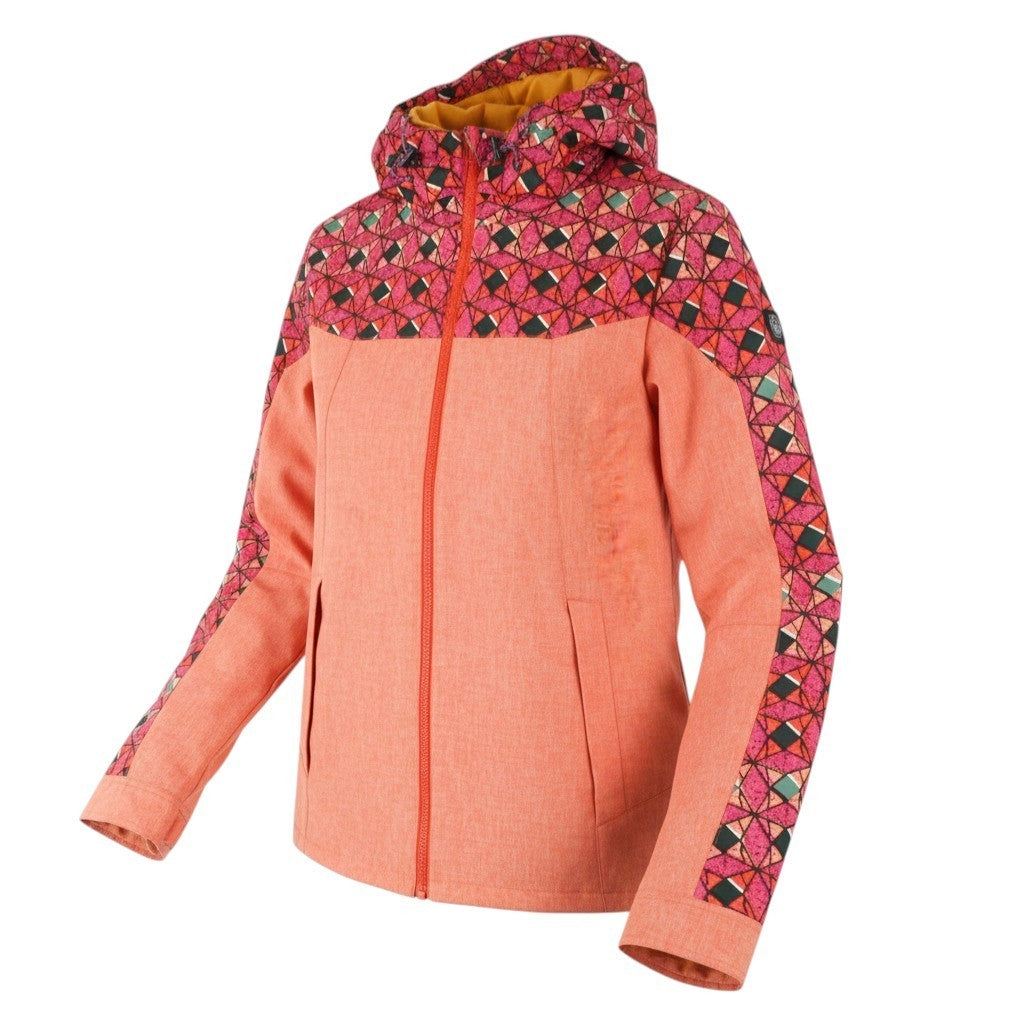 SCOTCH & SODA Ams Couture Men Jacket S Orange Geometric Pattern Hooded Casual