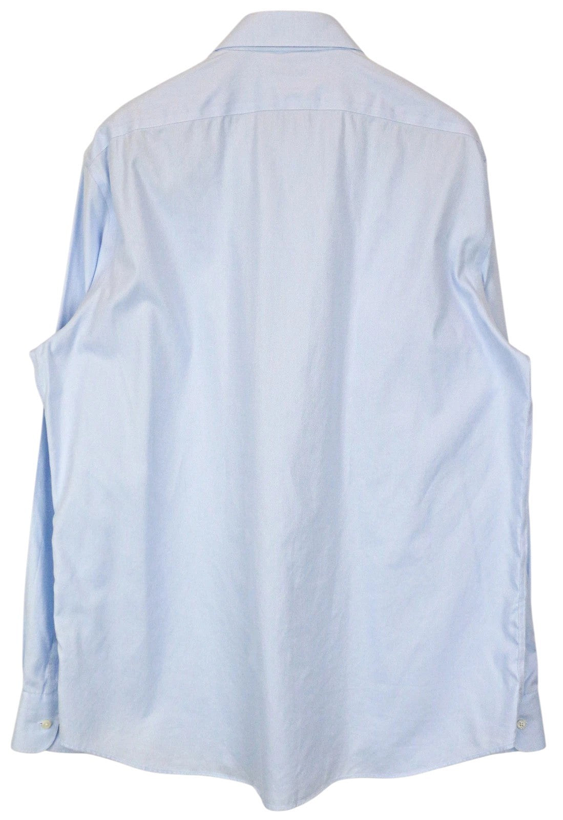 SUITSUPPLY vyriški oficialūs marškinėliai 45/17 3/4 Ploni mėlyna medvilnė ilgomis rankovėmis ruoželiniai 