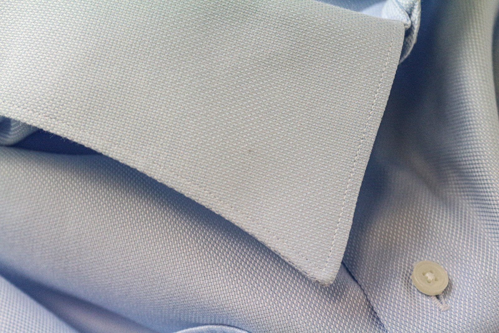 SUITSUPPLY vyriški oficialūs marškinėliai 45/17 3/4 Ploni mėlyna medvilnė ilgomis rankovėmis ruoželiniai 