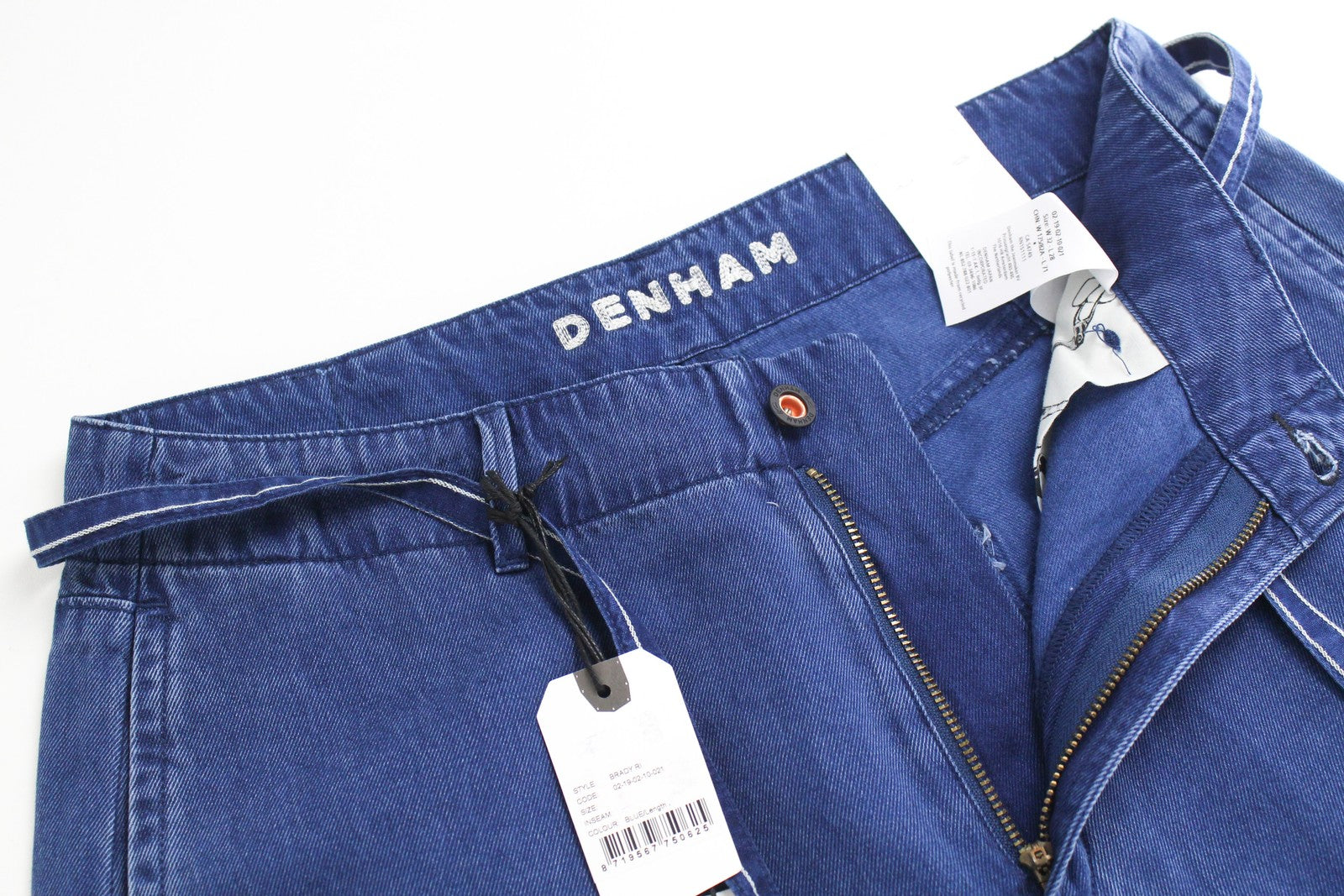DENHAM Brady Women Jeans W28/L28 Wide Blue Cotton Blend Lightweight Denim