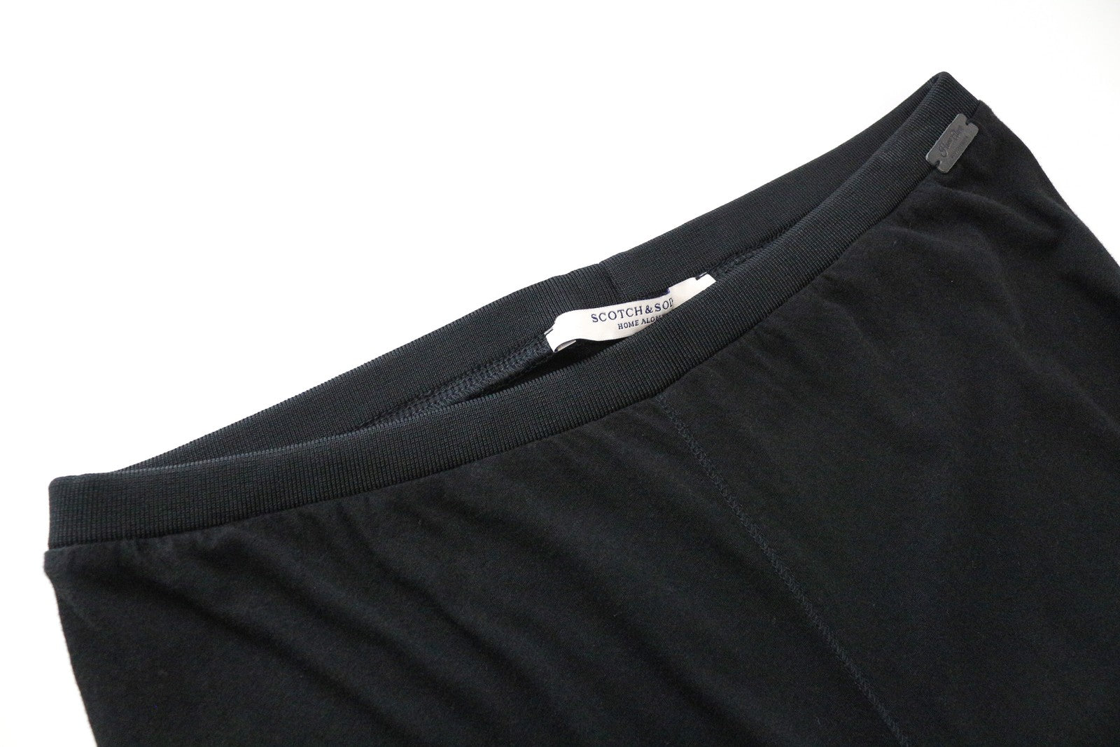 SCOTCH & SODA Home Alone Women Leggings M Black Pull On Plain Casual Leisure