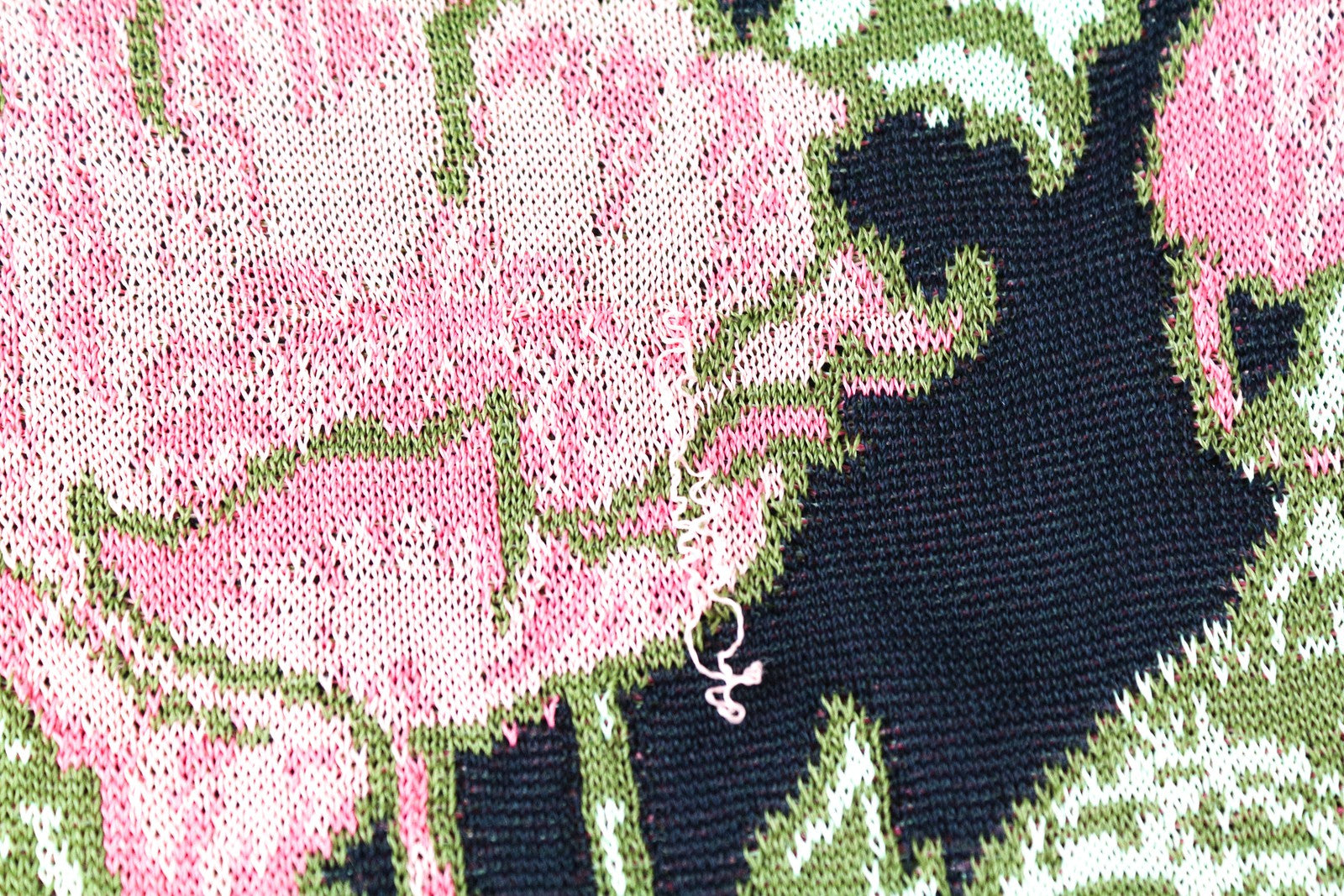 MAISON SCOTCH Women T-Shirt M Navy Flower Pattern Knitted Sleeveless Pull On