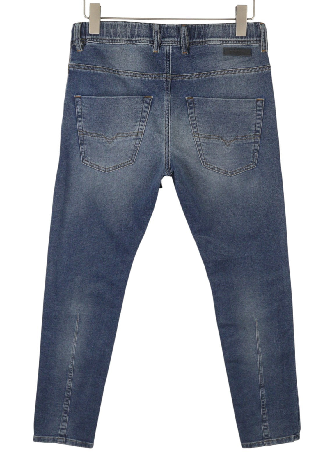DIESEL Krooley-Ne 084TZ Men Jeans W28 Blue Whiskers Faded Distress Slim Jogg