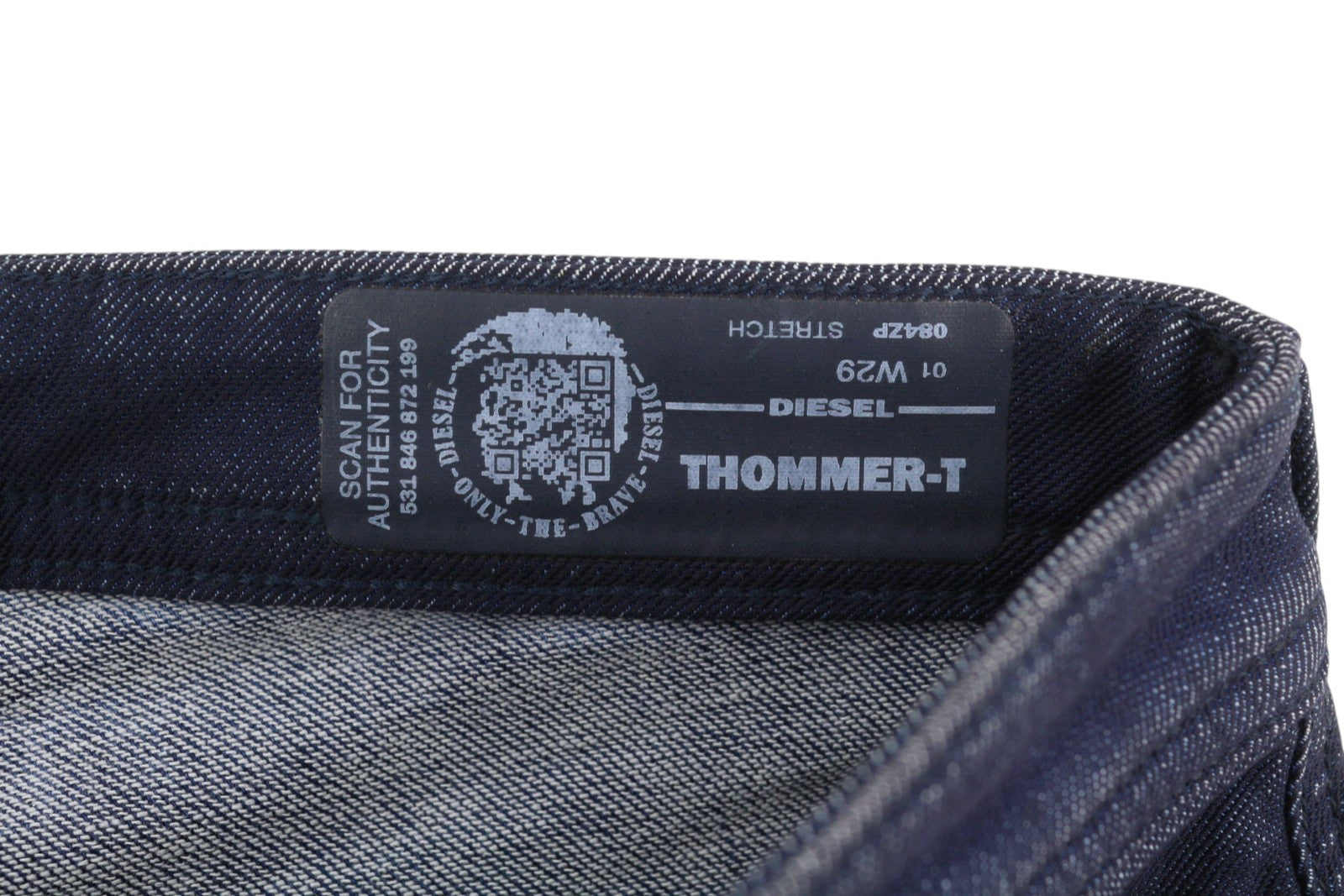 DIESEL Thommer-T 084ZP Men Jeans W29 Dark Blue Jogg Stretch Slim Fit
