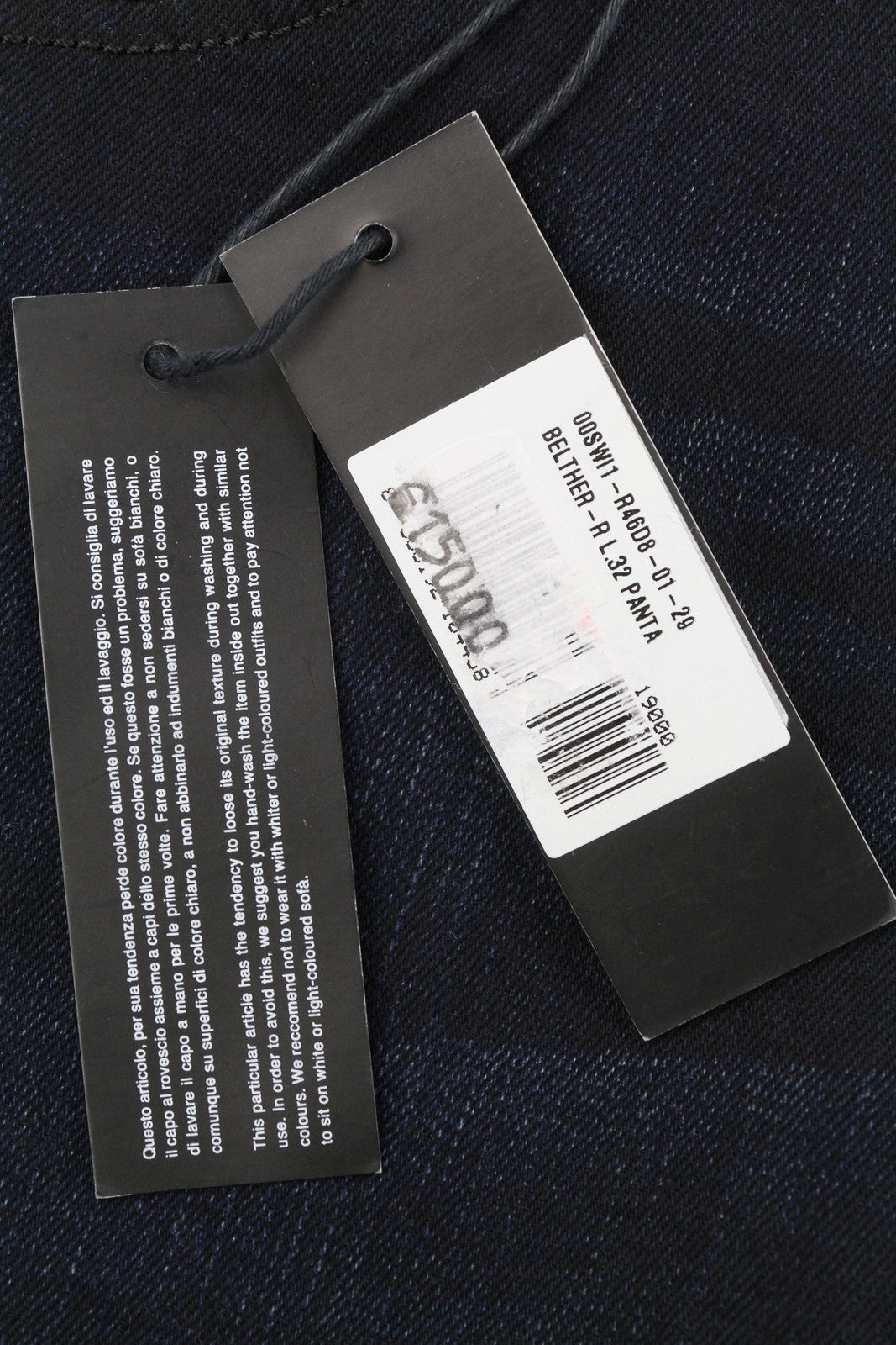 DIESEL Belther-R R46D8 Men Jeans W29/L32 Dark Blue Regular Slim Tapered Stretch