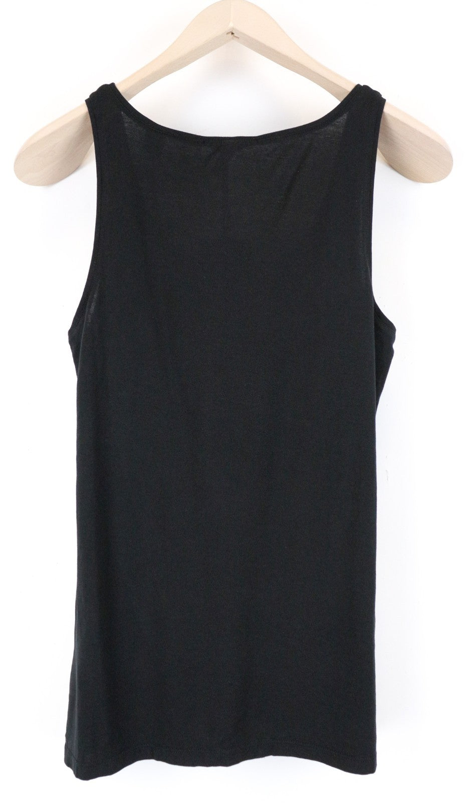 MAISON SCOTCH Women Top XS Tank Black Basic Cotton Sleeveless Round Neck