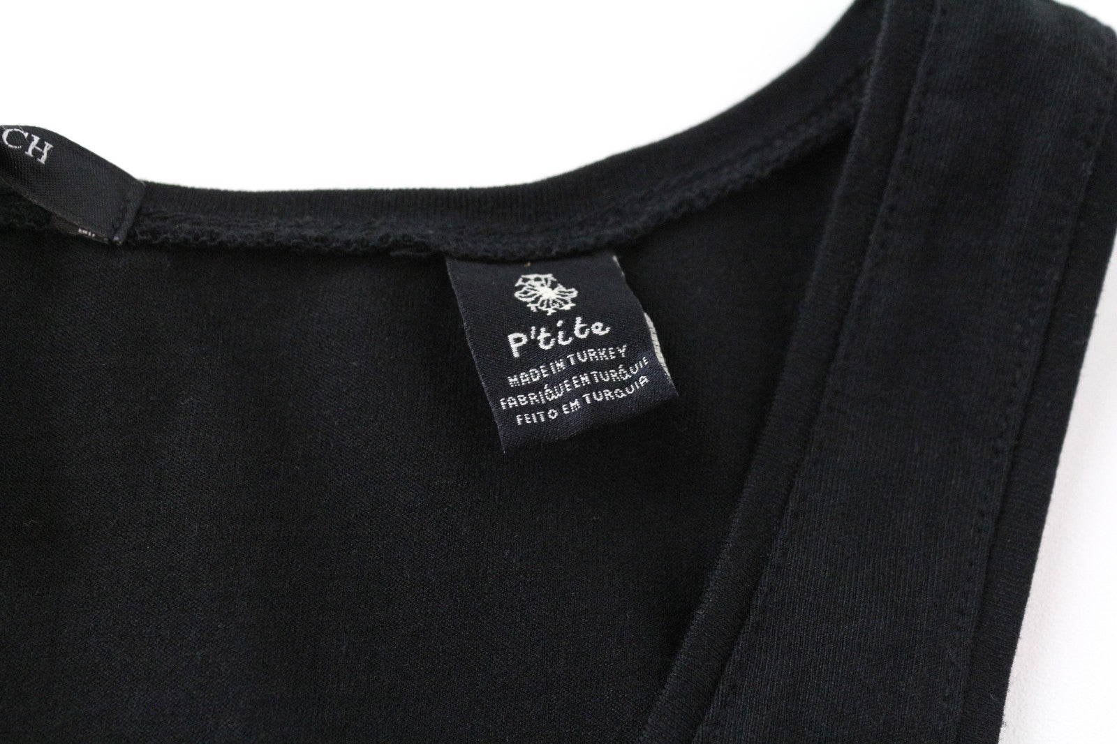 MAISON SCOTCH Women Top XS Tank Black Plain Cotton Sleeveless Round Neck