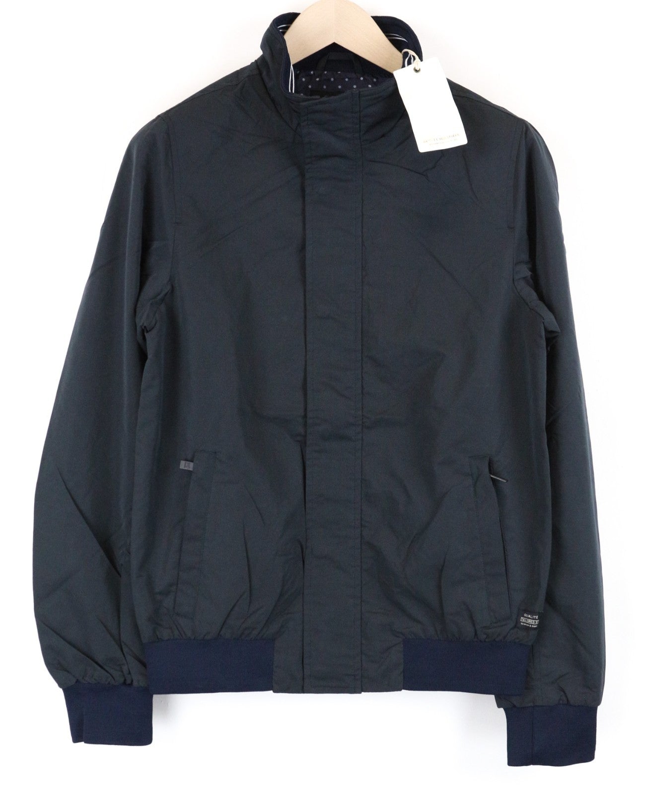 SCOTCH & SODA Ams Couture Men Jacket M Dark Blue Long Sleeved Lined Lightweight