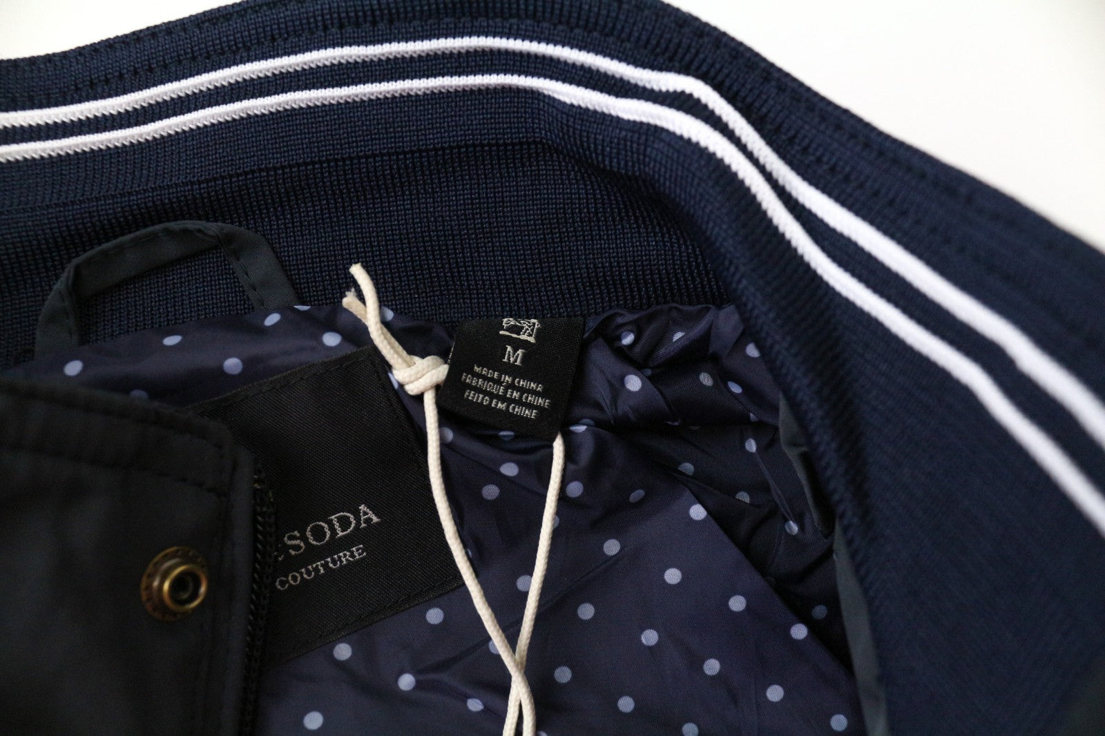 SCOTCH & SODA Ams Couture Men Jacket M Dark Blue Long Sleeved Lined Lightweight