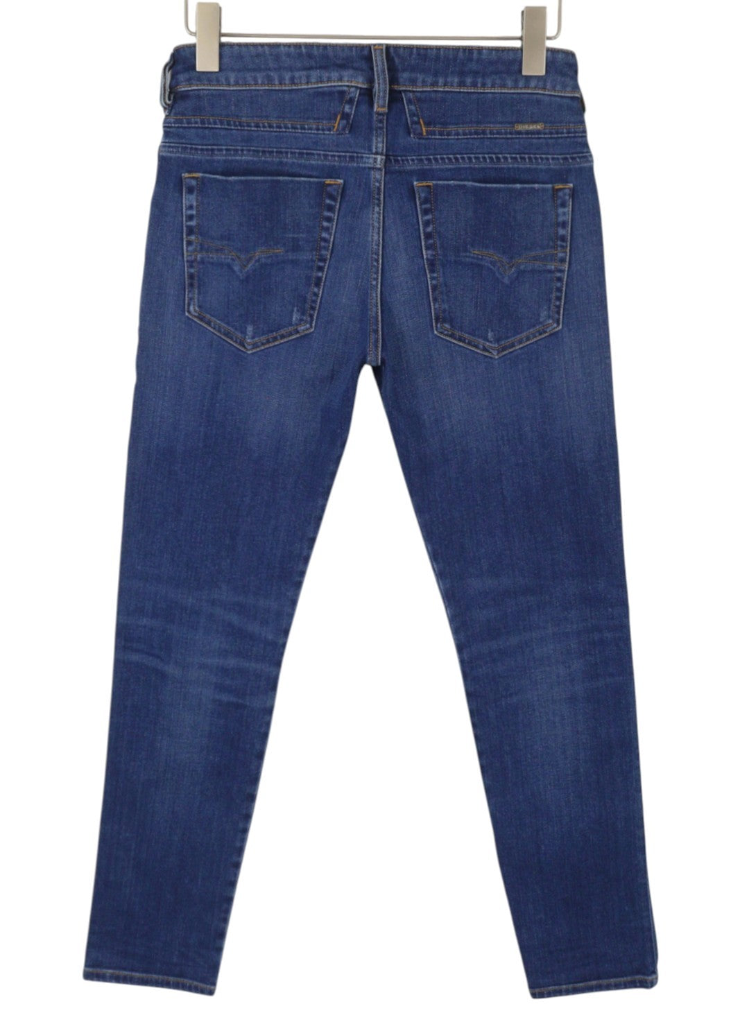 DIESEL D-Bazer 083AZ Men Jeans W27/L32 Blue Faded Distress Tapered Stretch